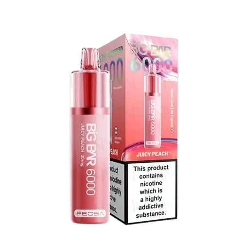 Feoba Big Bar 6000 Puffs Disposable Vape Pod Device - Juicy Peach